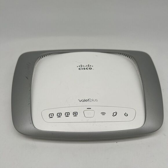 Cisco Valet Plus 300 Mbps 4-Port Gigabit Wireless N Router (M20) - Picture 1 of 7